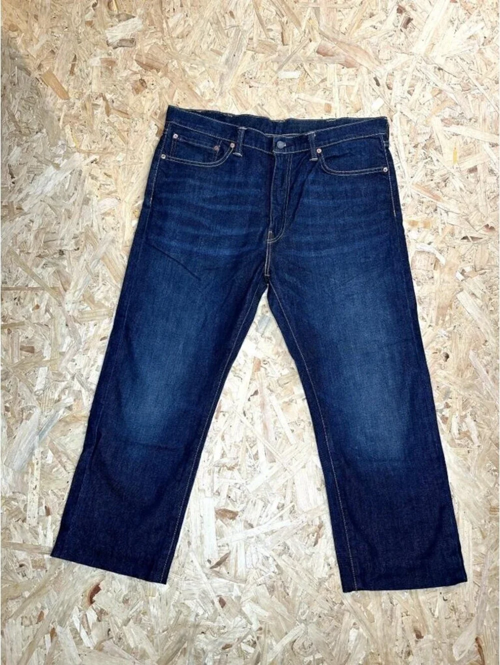 Levis 505 Regular Fit Jeans Mens 38x27 Blue Denim Straight Leg Pants
